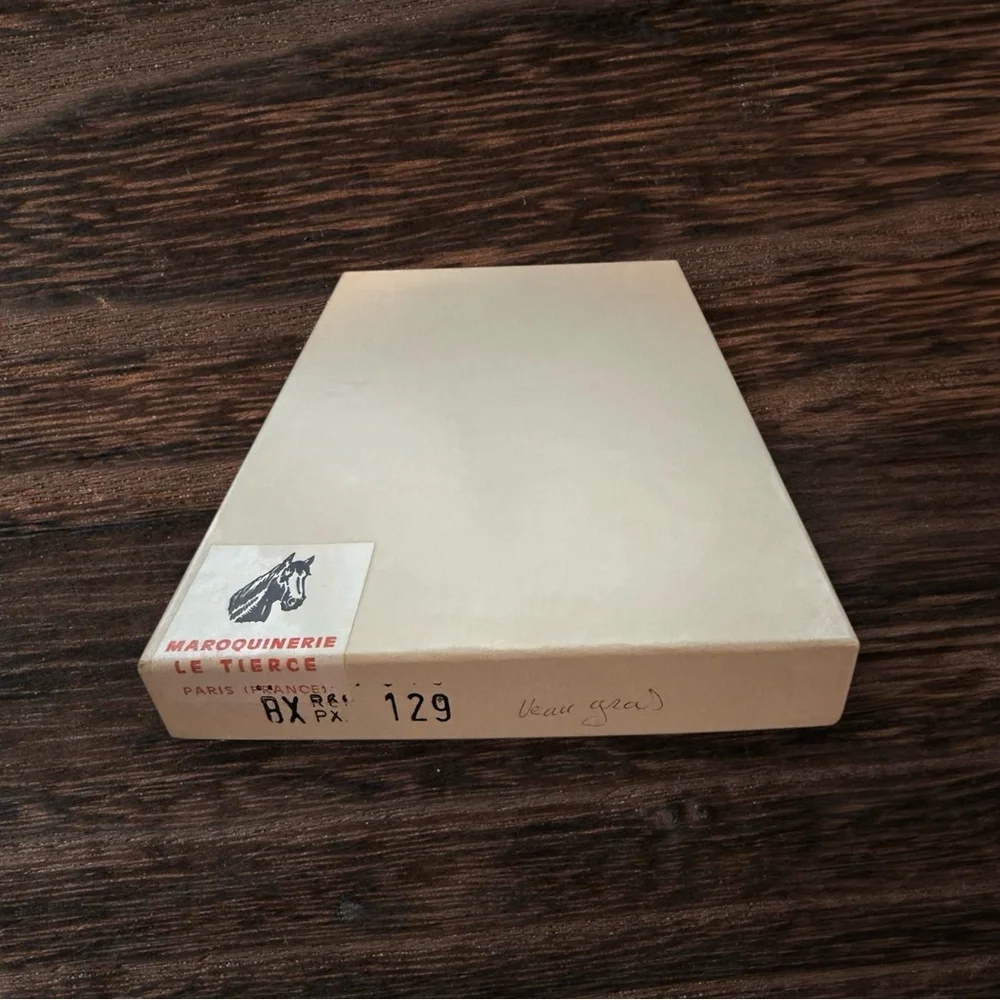 LE TIERCE MAROQUINIER PARIS VINTAGE LEATHER WRISTLET/CLUTCH NWT! - Picture 6 of 16